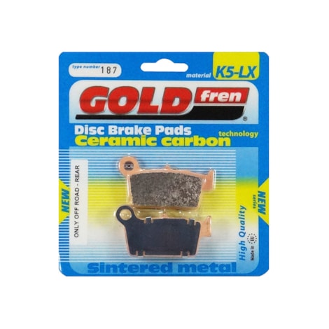 Segunda imagem do produto Pastilha Gold Fren Traseira - Yamaha 250/450 Kawasaki 250/450 Suzuki 250/450
