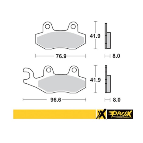 Segunda imagem do produto Pastilha Prox Dianteira - KDX 200 KX 250/500 RM 125/250 RMX 250 DR 350 WR 250 YZ 125/250