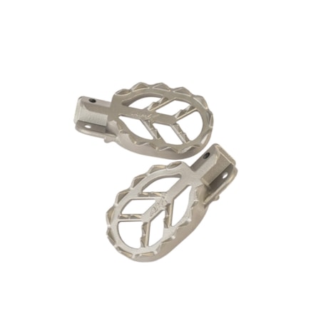 Segunda imagem do produto Pedaleira AMX Inox CRF 230/250F/300F/XR200/TORNADO/DT200/LANDER/XRE300
