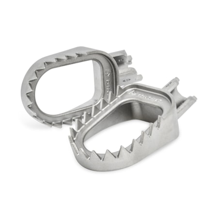 Pedaleira Biker Shark CRF 230/ CRF 250F/ CRF 300F - Inox