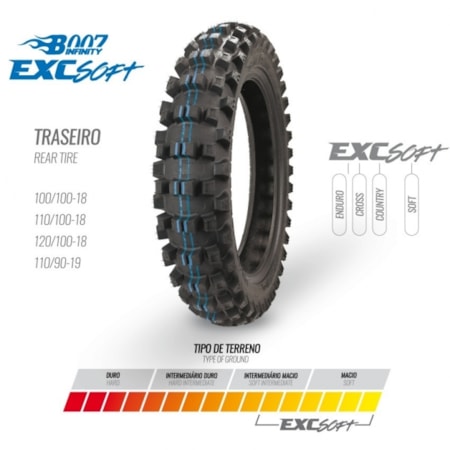 Pneu Borilli - 110/90-19 EXC Soft