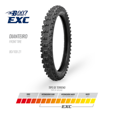 Pneu Borilli - 80/100-21 EXC
