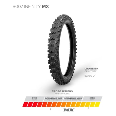Pneu Borilli 80/100-21 MX