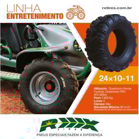 Segunda imagem do produto Pneu RX Tires 24x10-11
