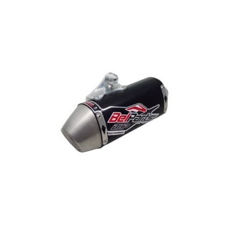 Ponteira Bel Parts Exhaust System BHP Honda CRF 230F 06/21 Short #CHE Preto Inox Cap Alum.