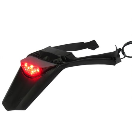 Porta Placa AMX KTM Enduro 17/19 C/ Led Vermelho