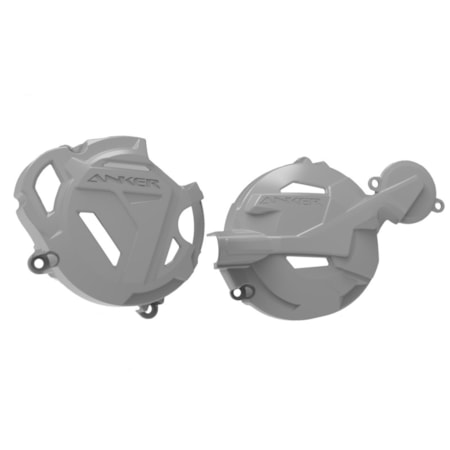 Protetor da Tampas de Motor Anker CRF 250F - Cinza