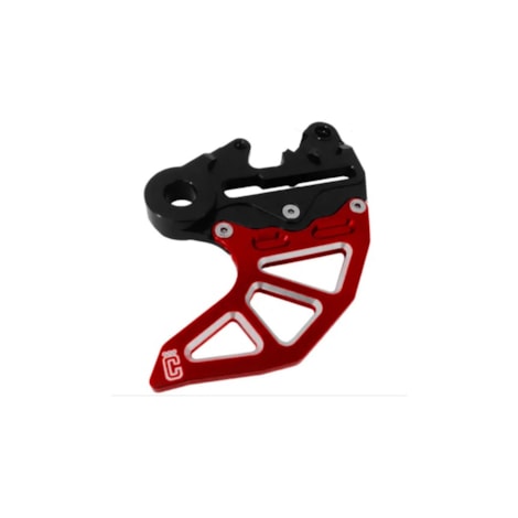 Protetor De Disco Integral Corona - KTM Husqvanrva 08/22 Husaberg 15/22 GAS GAS 21/22 - Vermelho