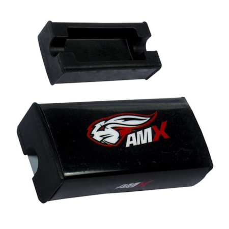 Segunda imagem do produto Protetor de Guidão Espuma AMX Fatbar Quadrado - Preto