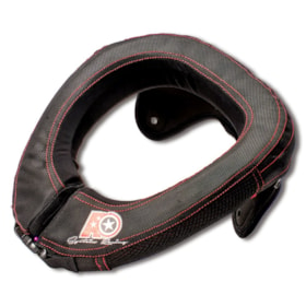 Protetor de Pescoço A System Racing A1 Collar Infantil - Preto Vermelho