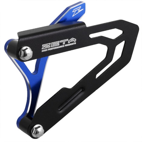 Protetor de Pinha e Corrente Zeta YZF250 14/23 YZ250FX 15/23 WRF250 15/23 YZF450 Aluminio Anodizado - Azul