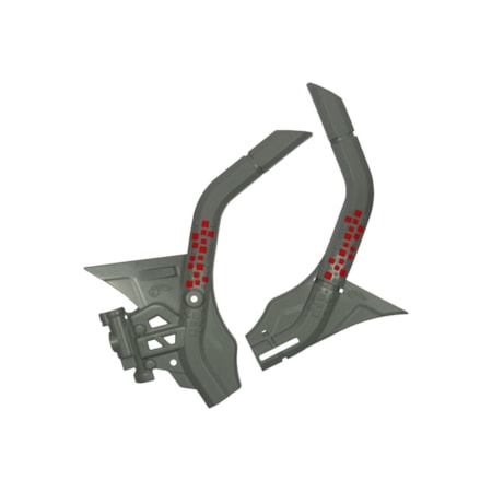 Protetor de Quadro AMX Defender CRF 250F 18/25 CRF 300F 25 - Cinza Vermelho