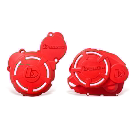 Protetor de Tampas do Motor Biker Honda XR 200 NX 200 - Vermelho