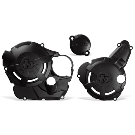 Segunda imagem do produto Protetor de Tampas do Motor Biker Honda Xtreme CRF 250F - Preto