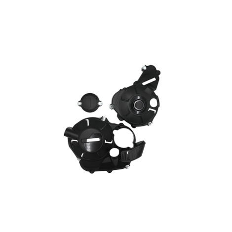 Protetor de Tampas Laterais do Motor AMX CRF 300F 25 SAHARA 300 24 TORNADO 300L 24 - Preto