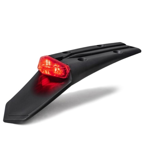 Rabeta Traseiro AMX Com Led 12V 2 Estagios F21 - Lente Vermelho