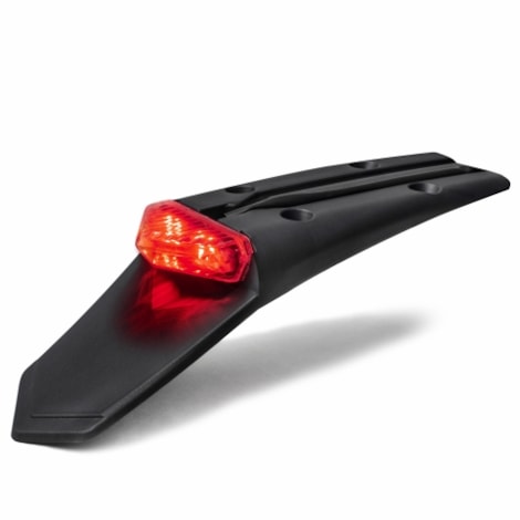 Rabeta Traseiro Com Led Universal AMX - Vermelho