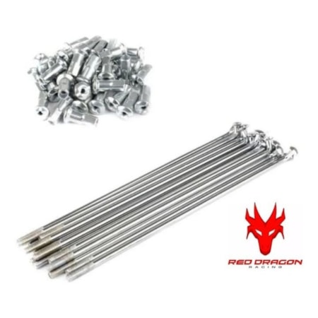 Raio Inox - Red Dragon 19 Traseiro 4MM - KTM-SX/EXC/EXCF 03/14