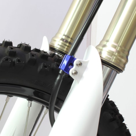 Segunda imagem do produto Suporte do Cabo de Freio Aluminio Zeta CR125/250 04/07 CRF250R 04/23 CRF250RX 19/23 CRFX250 - Azul