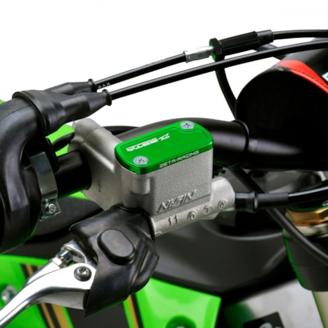 Segunda imagem do produto Tampa do Reservatório do Fluído de Freio Dianteiro Zeta KXF250 21/23 KX250X 21/23 KXF450 19/23 KX450X 21/23 - Verde