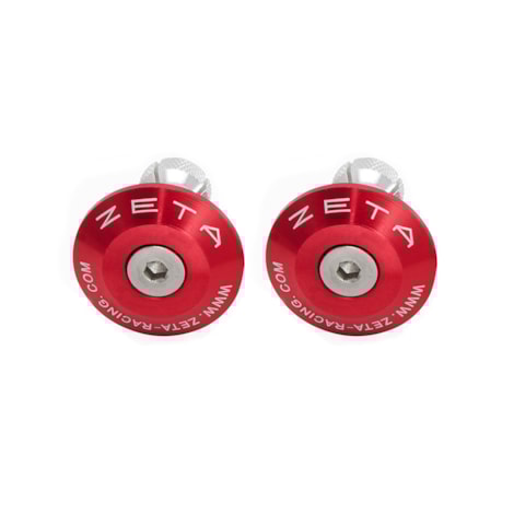 Tampa Ponta de Guidão Zeta 35MM - Vermelho