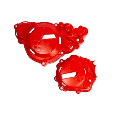 Tampas Laterais de Motor AMX BETA RR 250/300 2T 18/23 X-TRAINER 300 2T 18/23 - Vermelho