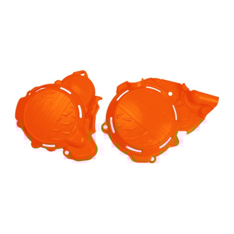 Tampas Laterais de Motor AMX KTM 2T 250/300C Husqvarna 250/300 GasGas EC 250/300 24 - Laranja