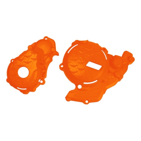 Tampas Laterais de Motor AMX KTM Husqvarna GasGas 24 Enduro - Laranja