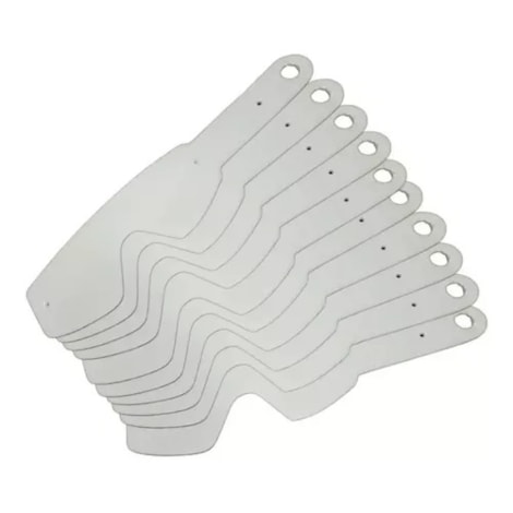 Tear-Off Mattos Racing Juvenil C/ 10 Unidades - Transparente