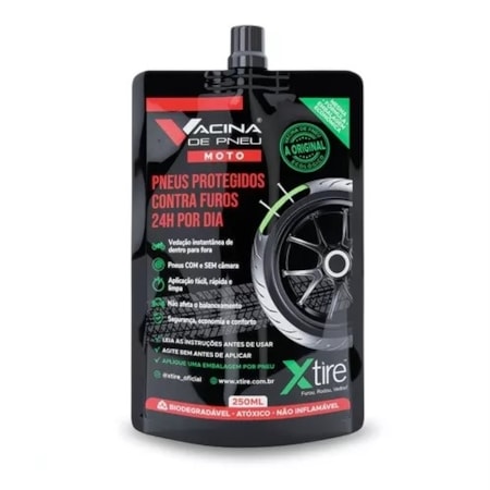 Vacina de Pneu Moto Xtire - 250ML